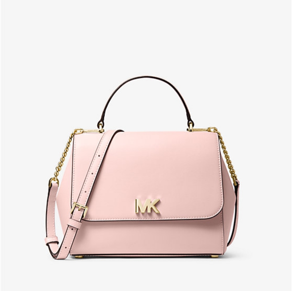 Michael Kors Mott Medium Leather Satchel